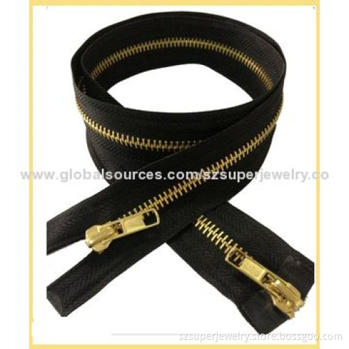 Bags close end common teeth metal zipper
